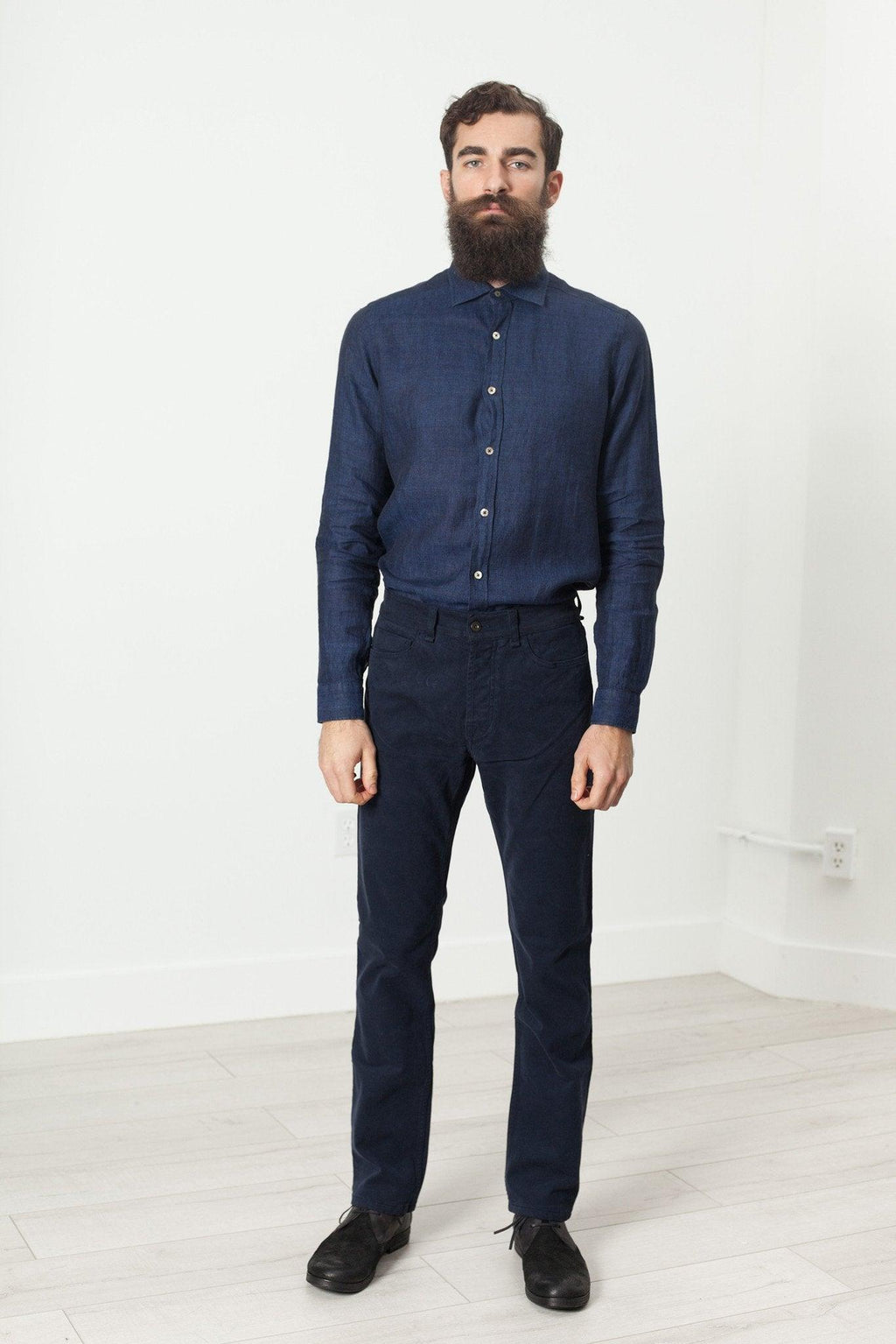 Alex Twill Pant in Navy - linhnguyen3