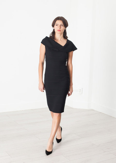 Asymmetric Dress in Black - linhnguyen3