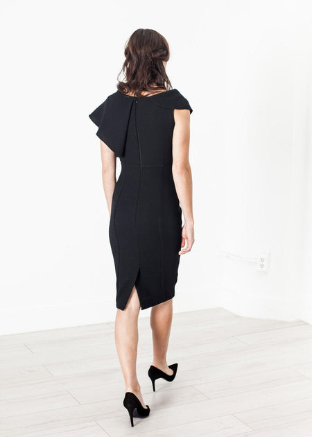 Asymmetric Dress in Black - linhnguyen3