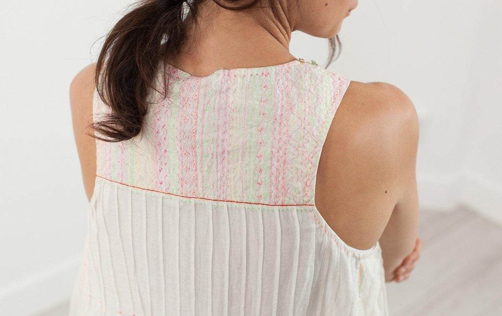 Babydoll Tank in White - linhnguyen3