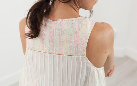 Babydoll Tank in White - linhnguyen3