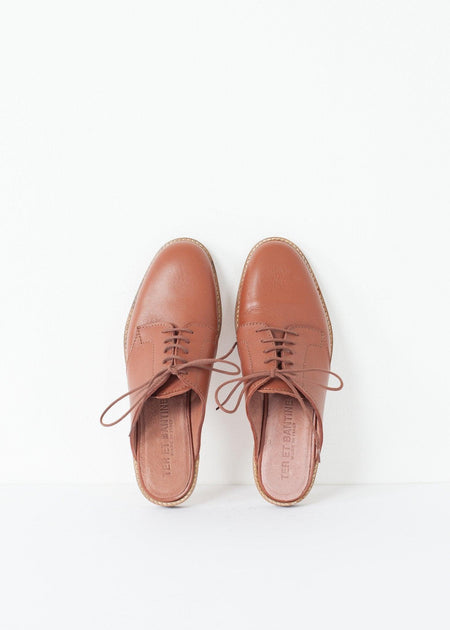 Backless Oxford in Brown - linhnguyen3
