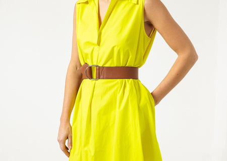 Balloon Cotton Dress in Yellow - linhnguyen3