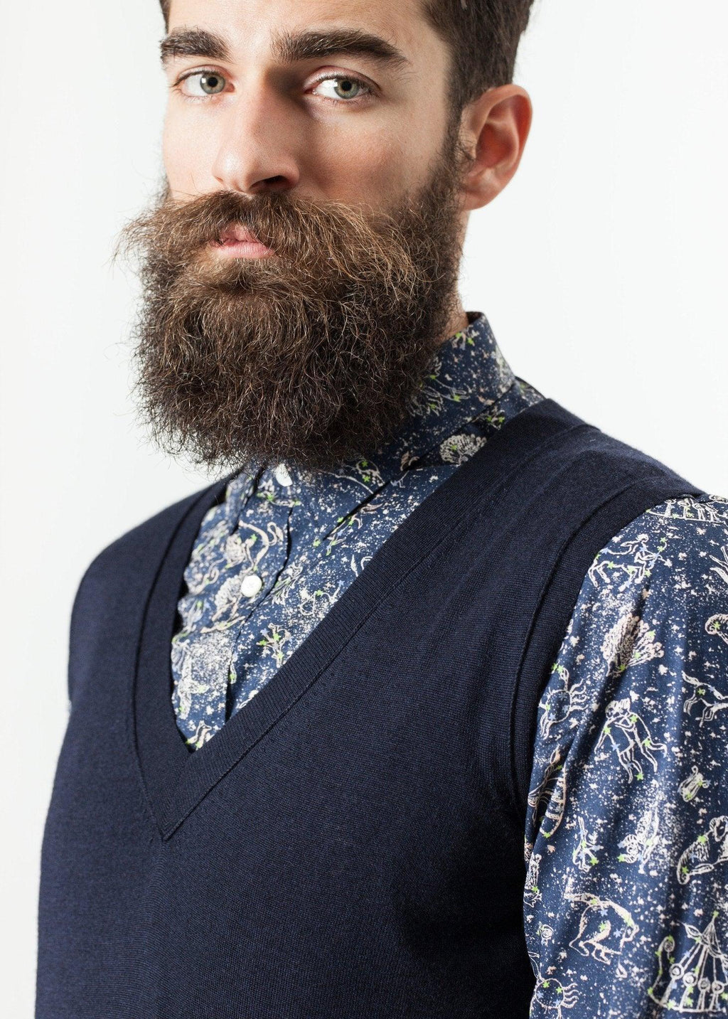 Basic Gilet in Navy - linhnguyen3