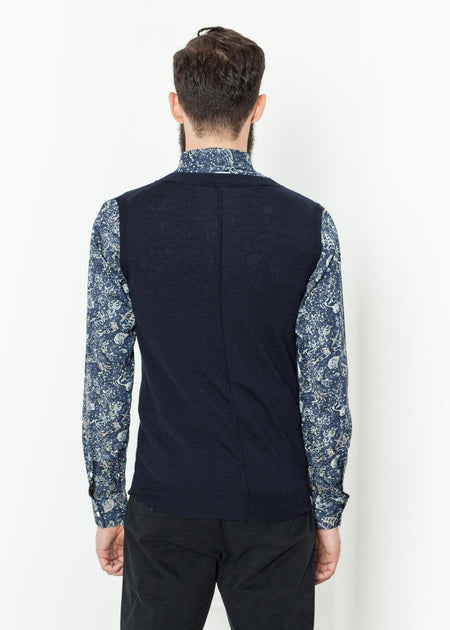 Basic Gilet in Navy - linhnguyen3