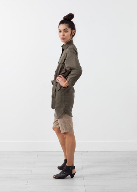 Belted Surplus Dress - linhnguyen3