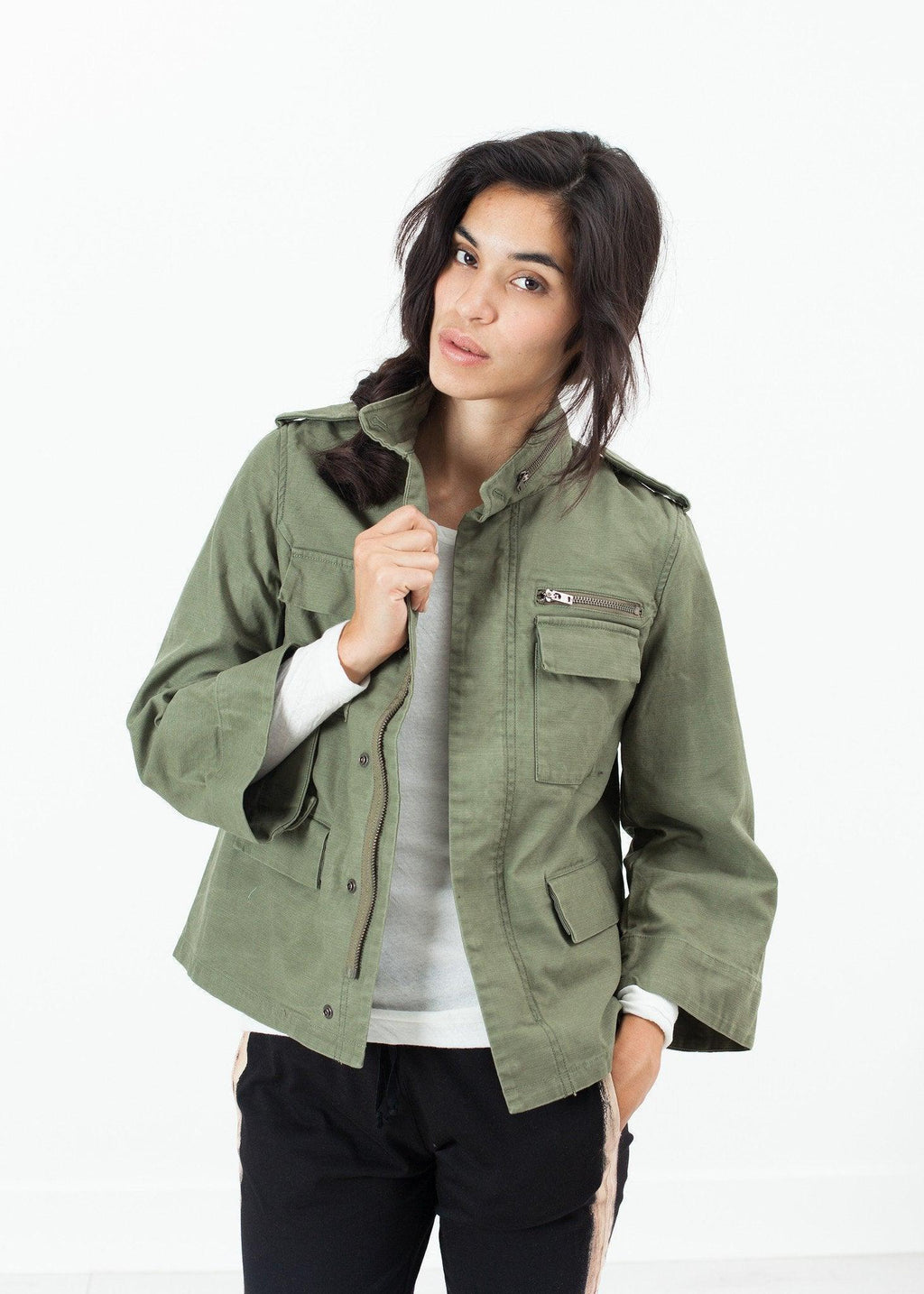 Big Army Jacket in Olive - linhnguyen3