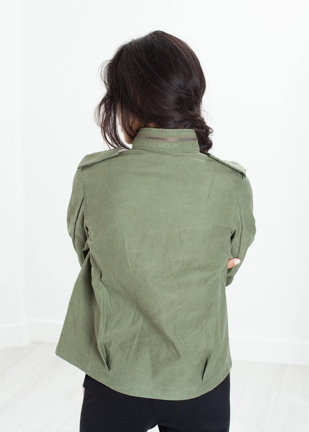 Big Army Jacket in Olive - linhnguyen3