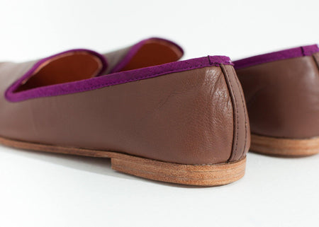 Bizi Cap Toe Loafer in Rose/Aubergine - linhnguyen3
