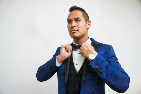 Blue Silk Tuxedo - linhnguyen3