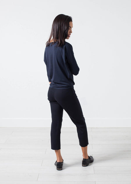 Boat Neck Top in Marine - linhnguyen3