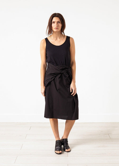 Bow Skirt in Black - linhnguyen3
