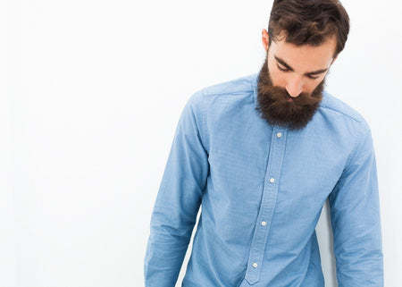 British Officer's Shirt in Sky Blue - linhnguyen3