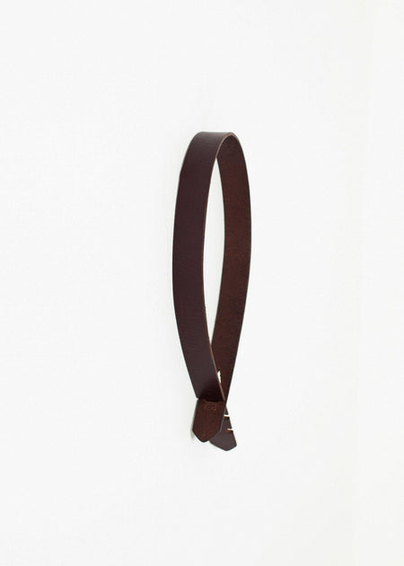 Buckle-less Belt in Brown - linhnguyen3