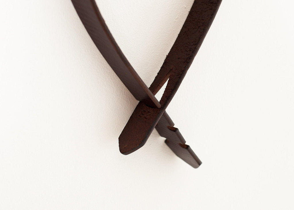 Buckle-less Belt in Brown - linhnguyen3