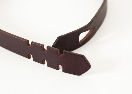 Buckle-less Belt in Brown - linhnguyen3