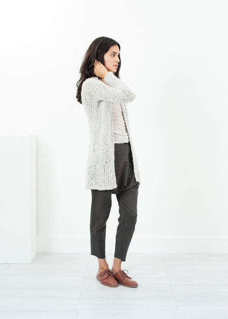 Bulk Stitch Cardigan in Cloud - linhnguyen3