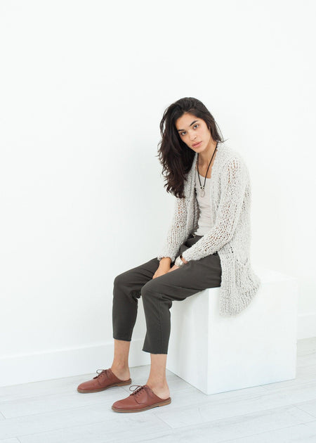 Bulk Stitch Cardigan in Cloud - linhnguyen3