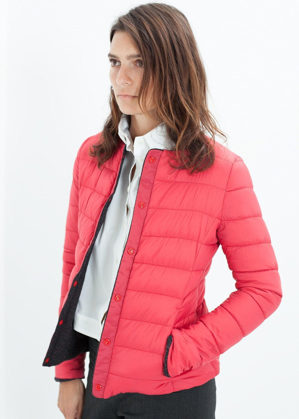Camelia Reversible Jacket in Black/Red - linhnguyen3