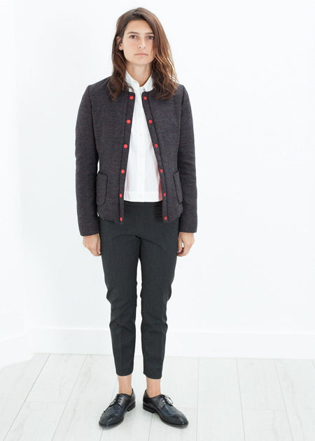 Camelia Reversible Jacket in Black/Red - linhnguyen3