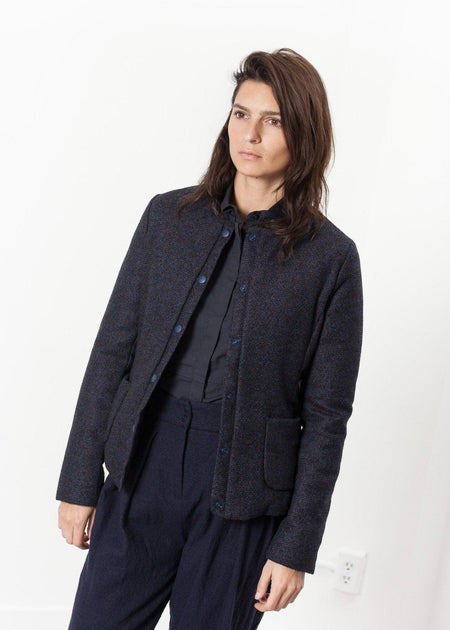 Camelia Reversible Jacket in Navy/Blue - linhnguyen3