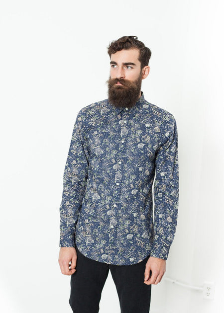 Camicia Slim Shirt in Celestial - linhnguyen3