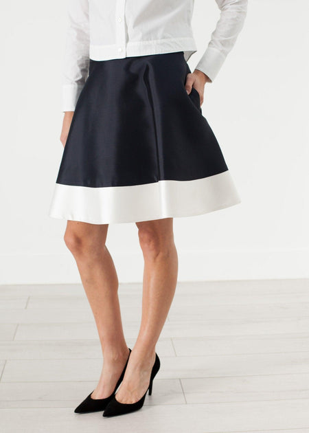 Circle Skirt in Navy - linhnguyen3