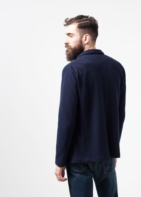 Cotton Jacket in Navy - linhnguyen3