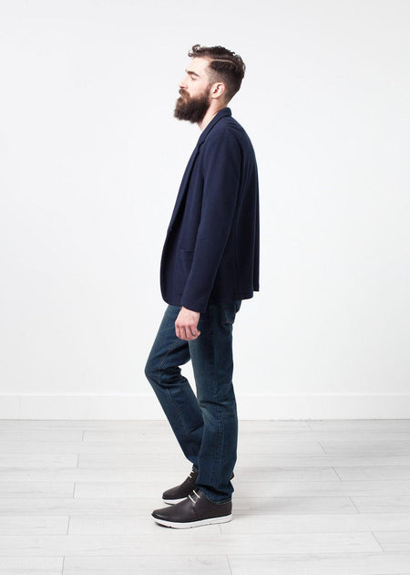 Cotton Jacket in Navy - linhnguyen3