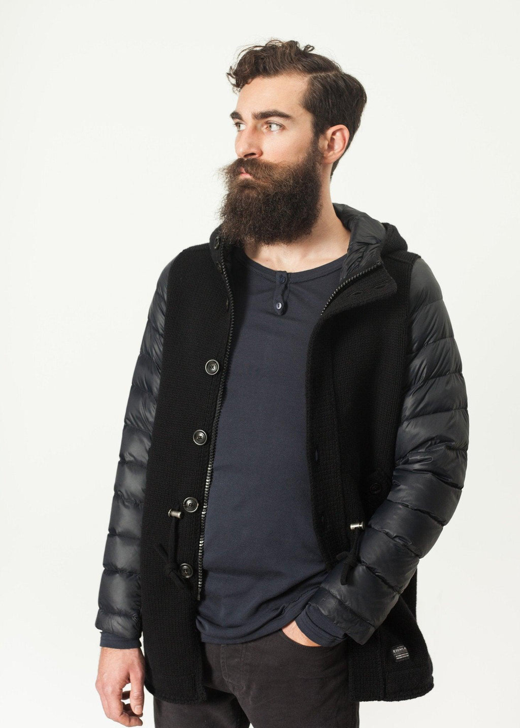 Hooded Parka in Black - linhnguyen3