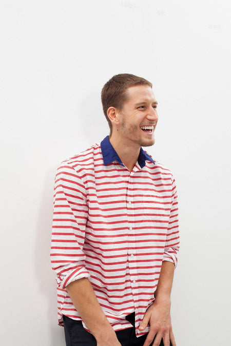 Luke Shirt in Red Stripe - linhnguyen3