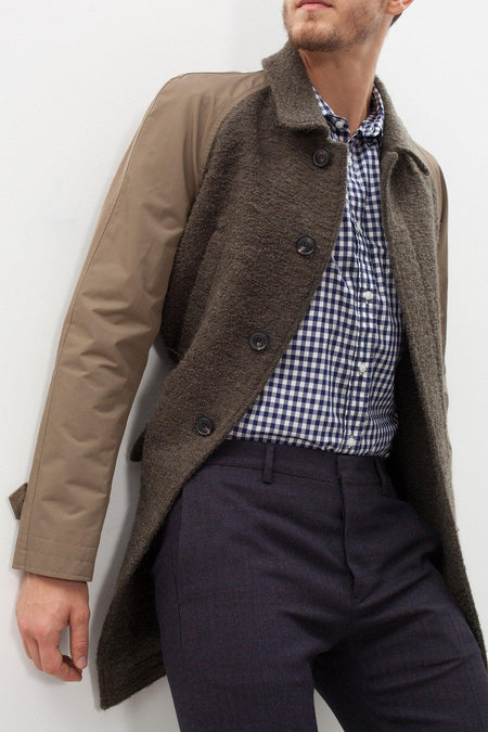 Raglan Maniche Coat in Olive - linhnguyen3