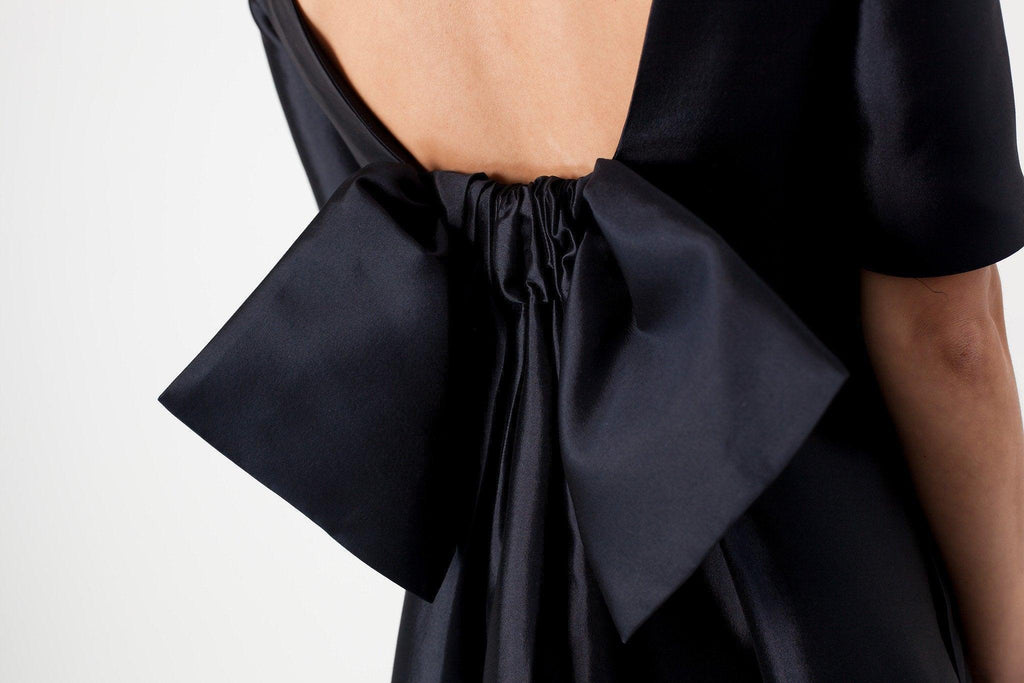 Tie Dress in Navy - linhnguyen3